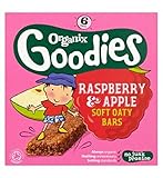 Organix Goodies Organic Raspberry & Apple Soft Oaty Bars 6 x 30g (Pack of 2) - Organixは6×30グラムの有機ラズベ