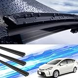 プリウスα ワイパー 替えゴム 適合サイズ 純正互換品 運転席 助手席 リア 3本セット トヨタ 交換セット H23.5~R3 ZVW40W ZVW41W WeCar