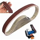 Generic 10pcs 760x25mm 100 Grit Sanding Belts Abrasive Sanding Paper