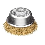 LESSMANN(レスマン) 工業用カップブラシ φ75 真鍮メッキ 423764