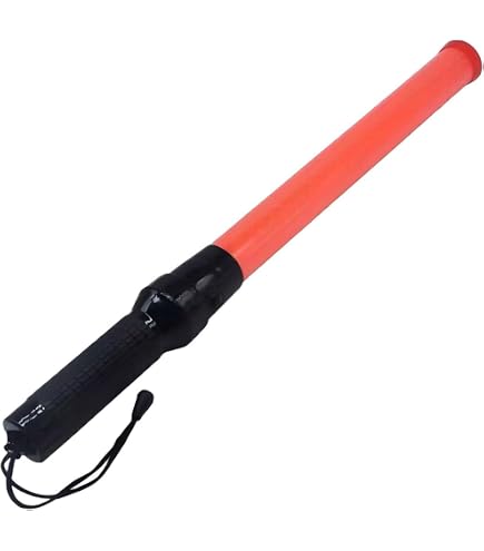 Amazon | 高輝度 LED 誘導灯 交通 誘導棒 軽量タイプ[54cm][赤]ライト