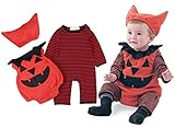 Cuteshower ハロウィン 衣装 仮装 子供 着ぐるみ ベビー ロンパース かぼちゃ コスチューム 70cm（0-6ヶ月）