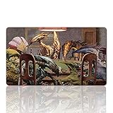 SLIVERS-Playing-Poker - ボードゲーム TCG プレイマット テーブルマット サイズ 23.6X13.8インチ ゲームマウスパッド TCG MTGプレイマットバッグ対応