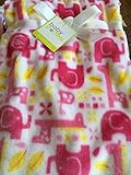 Super Soft Pink and White Elephant and Giraffe Baby Blanket 30x40 in (76x102cm) by Baby Starters [並行