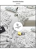 バンブーおくるみ オーガニックコットン swaddle ブランケット　スワトル おくるみ bamboo新生児用ブランケット バンブーガーゼー素材 (bambu-02-112)