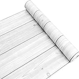 木目調 アンティーク 壁紙 のり シール 付き ウォールステッカー 45cm×10m スキージー2枚セット 明るいグレー