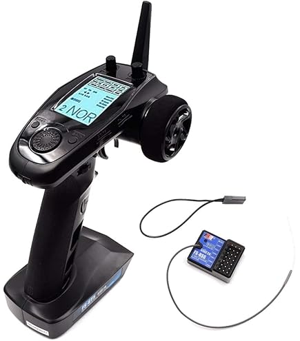 OGRC Flysky FS-GT3B 3-Channel RC Transmitter With GR3E Receiver - 2.4GHz Remote Controller For Cars & Boats