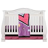 One Grace Place Sassy Shaylee Infant Crib Bedding Set, Black/Purple by One Grace Place [並行輸入品]