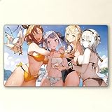 カードゲームプレイマット プレイマット ライザのアトリエ 01 アニメグッズ TCG万能 収納ケース付き アニメ 萌え ザイズ 60ｘ35ｘ0.2cm バトルキャンバス