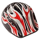 ヘルメット こども用 超軽量 ～54cm 子供用 キッズ 自転車 等 ブラック/レッド _85210