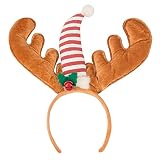（ビモラ）VIMORA クリスマス ヘッドバンド トナカイ サンタクロース カチューシャ 頭飾り 小物 子供＆大人兼用 アクセサリー