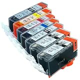 BCI-321 (BK/C/M/Y/GY) + BCI-320 BK×2 7本セット キャノン用 純互換インクカートリッジ 残量表示 最新ICチップ Morishop製 BCI-321+320/6MP PIXUS MP990 MP980