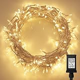 200 LED Indoor Fairy Lights w/ Remote & Timer on 69ft Clear String (8 Modes, Dimmable, Low Voltage P