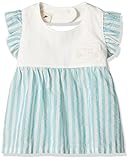 Bijoux & Bee(ビジュー&ビー) フリルエプロン<日本製> ボーダーブルー