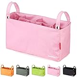（Island-Puppy） ベビーカー マザーズ バッグ ドリンク ホルダー 哺乳瓶 スマホ ペットボトル 収納 (ピンク)