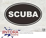 JINTORA ステッカー/カーステッカー - SCUBA EURO OVAL - Diving - スクワ・ユーロ・オーバル - ダイビング - 139mm x86mm - JDM/Die cut 