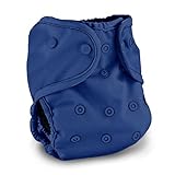 (Navy) - Buttons Cloth Nappy Cover - One Size (Navy)