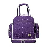 YuHan Baby Diaper Bag Travel Backpack Large Waterproof Shoulder Bag Fit Stroller Purple by YuHan