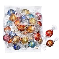 リンツ (Lindt) チョコレート リンドール 10種類アソート 詰め合わせ [Aタイプ] 個包装 30個入り (ミニリーフレット付き)