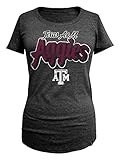 NCAAテキサスA & M Aggies Women 's Tri Blend半袖スクープネックTシャツ、XL、オニキス