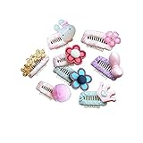 BIANHUAN 新生児 ヘアピン ベビー 8点 セット こども 赤ちゃん ヘアクリップ 髪飾り ヘアアクセサリー 髪留め クリップ お誕生日 ドレス 記念日 プレゼント