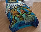 Nickelodeon Teenage Mutant Ninja Turtles Reversible Twin Full Bed Comforter [並行輸入品]