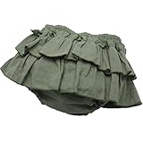 ブルマスカート トリプルガーゼ コットン(アースグリーン) KnockKnock(ノックノック)