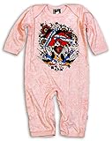 (シックス バニーズ) SIX BUNNIES 長袖ベビー服【ロンパース/カバーオール】MOM &DAD ピンク (3～6ヶ月:60)