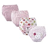 (ビッグエレファント) Big Elephant ベビー用 女の子 下着 可愛い バーパターン ひつじちゃん ワンちゃん ベビーパンツ ブリーフ 四色セット 90 100 110 6-12ヶ月 B78