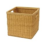 ウッドチップ製スクエア型収納ボックス/バスケットのタイプ：ノーマル