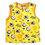 スリーパー おさるのジョージ フリースベスト かいまき 袢纏 はんてん pz-ap18(イエロー90)