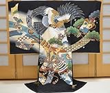 お宮参り着物 男の子 初着 産着　om-m-382 【家紋入れ（五ツ紋）無料，お守りフードセット，贈答用化粧箱，きもの保存用たとう紙 プレゼント！】