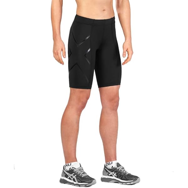 Amazon | 2XU Womens COMPRESSION SHORT WA4176B-BLK/NRO-XS