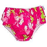 アイプレイ Iplay 水着 Mサイズ スイムウェア 女の子用 オムツ機能付 スイムパンツ 711159 フクシアハミングバード Swim Wear Tropical Ruffle Swimsuit 