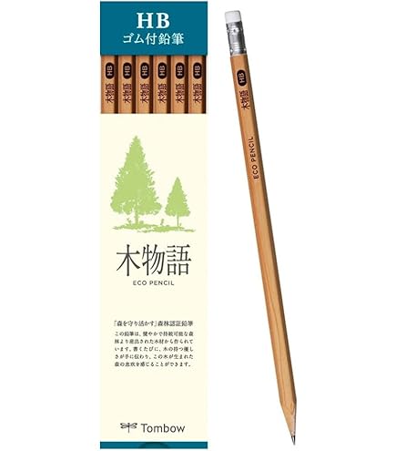 Amazon | 三菱鉛筆 消しゴム付きリサイクル鉛筆 9852EW HB 1ダース