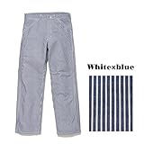(リー) Lee　メンズペインターパンツ　ワークパンツ　LWP66001 (L, ホワイト☓ブルー)
