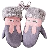 Bevalsa子供 手袋 ミトン かわいい 子供用 グローブ 暖かい 雪遊び お散歩 滑り止め 秋冬 防水 防寒 通学通園 女の子 男の子 キッズ手袋 プレゼント おしゃれ