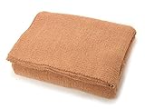 (カシウエア)kashwere ブランケット キングサイズ 大判 King Blanket KB-32-03-90 Camel 223cm×243cm [並行輸入品]
