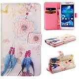 OMATENTI Galaxy S4 ケース Samsung Galaxy S4 I9500 PUレザーケース 手帳型 スマートフォンケース スマホケース スタンド機能付き 耐衝撃 保護カバー [無期