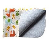 (Rarihima) オムツ替え シート 防水シーツ 携帯 便利 おしめ 防水 おむつ 替え マット 表:100％コットン 裏:竹繊維 (30×45cm)