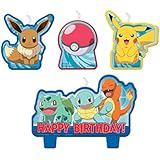 Amazon Co Jp ピカチュウ ポケモン バースデー キャンドル 4本セット ろうそく デコレーション 誕生日 ケーキ プレゼント Pokemon Pikachu Candle 並行輸入品 ホーム キッチン
