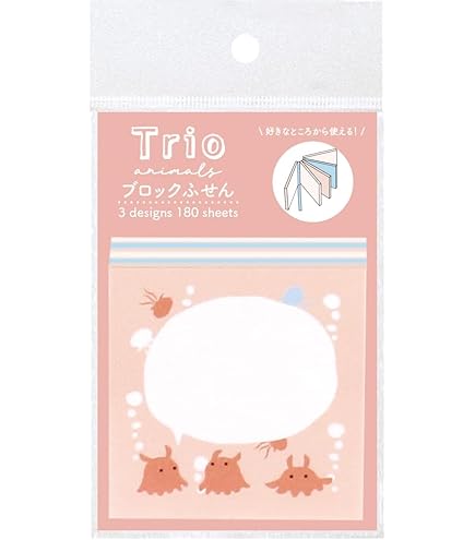 メンダコページ Amazon.co.jp: ラボクリップ ブロックふせん トリオ水族館 メンダコ