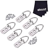 eBoot 50ピースHanging Dリング画像フレームハンガーダブル穴with Screws