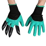 IDream ガーデングローブ 植栽手袋 バラ手袋 掘りと植栽用防刃グローブ 耐久性がある高品質の素材 ガーデニング用手袋 爪付き作業手袋 園芸用具 ガーデングローブ バラ 防水作業用手袋 1ペア