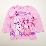 サンリオ ぼんぼんりぼん 長袖Tシャツ 100ｃｍ（643BO4011) (ピンク)