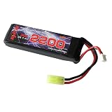 Kypom S電動ガン 7.4V 2200mAh 30C60C リポ★ミニタミヤ コネクター 電動ガン エアガン リポ リチウムポリマー バッテリー