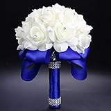 Pumpumly ウェディングブーケ ブライダルフラワー 造花　結婚式 花嫁 披露宴 花束 花嫁ブライダルフラワー