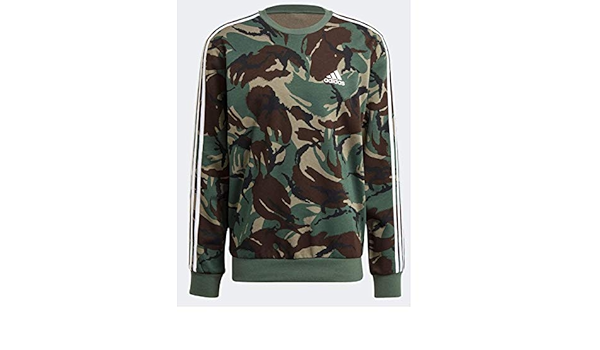 Amazon.co.jp: adidas アディダス Essentials エッセンシャルズ カモフラージュ柄 裏毛 クルースウェット トレーナー  O(177-183cm) 国内正規品 GK9954 レガシーグリーン : 服＆ファッション小物
