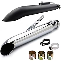 ショベル純正　ターンアウトマフラー Amazon | バイク 汎用 ターンアウト マフラー 差込内径36-45mm 全長