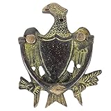 IndianShelf PieceハンドメイドCrafted真鍮ヴィンテージEagleドアノッカーフロントハードウェア MDK-137-1
